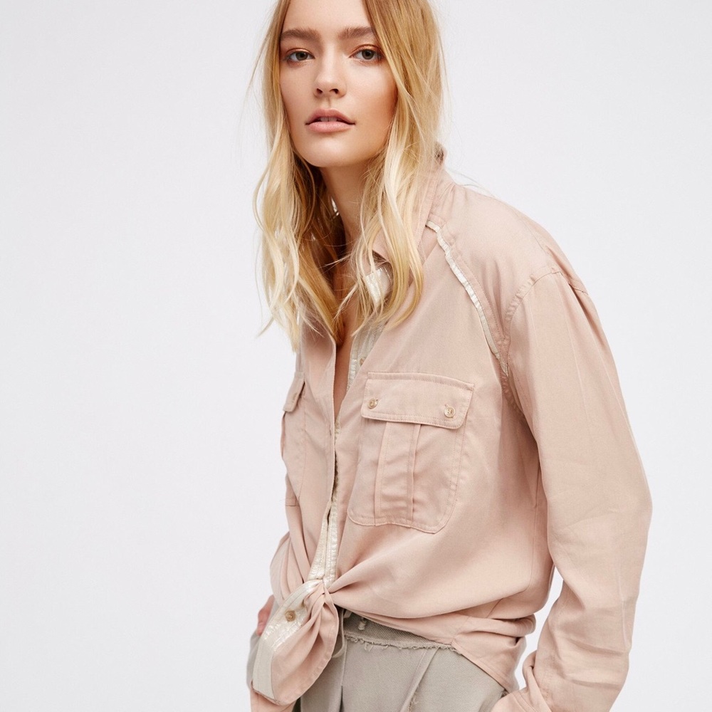 Free people off campus Button Up Shirt